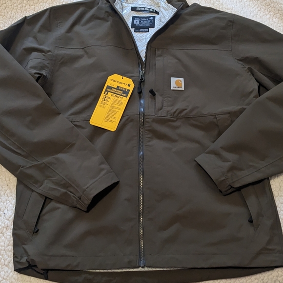 Carhartt Storm Defender Relaxed Fit Jacket in Tarmac. Size Medium. NWT - Picture 2 of 16